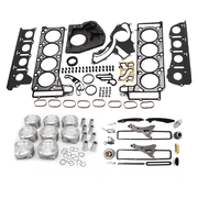 M278 4.7L Engine Rebuild Kit Head Gasket Set Piston Timing Chain w/VVT For Mercedes-Benz CLS500 GLE500 2012-2018