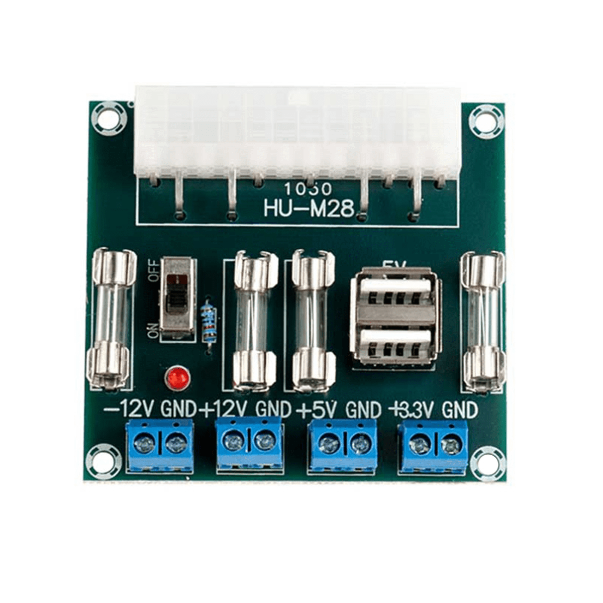 -M28 Desktop PC Power ATX Transfer Board Power Adapter Supply Test ...