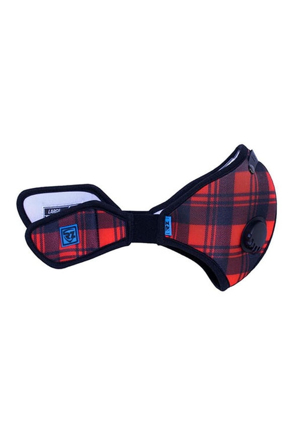 M2N Reusable Air Filtration Mask - Red Plaid - Extra Large (Xl