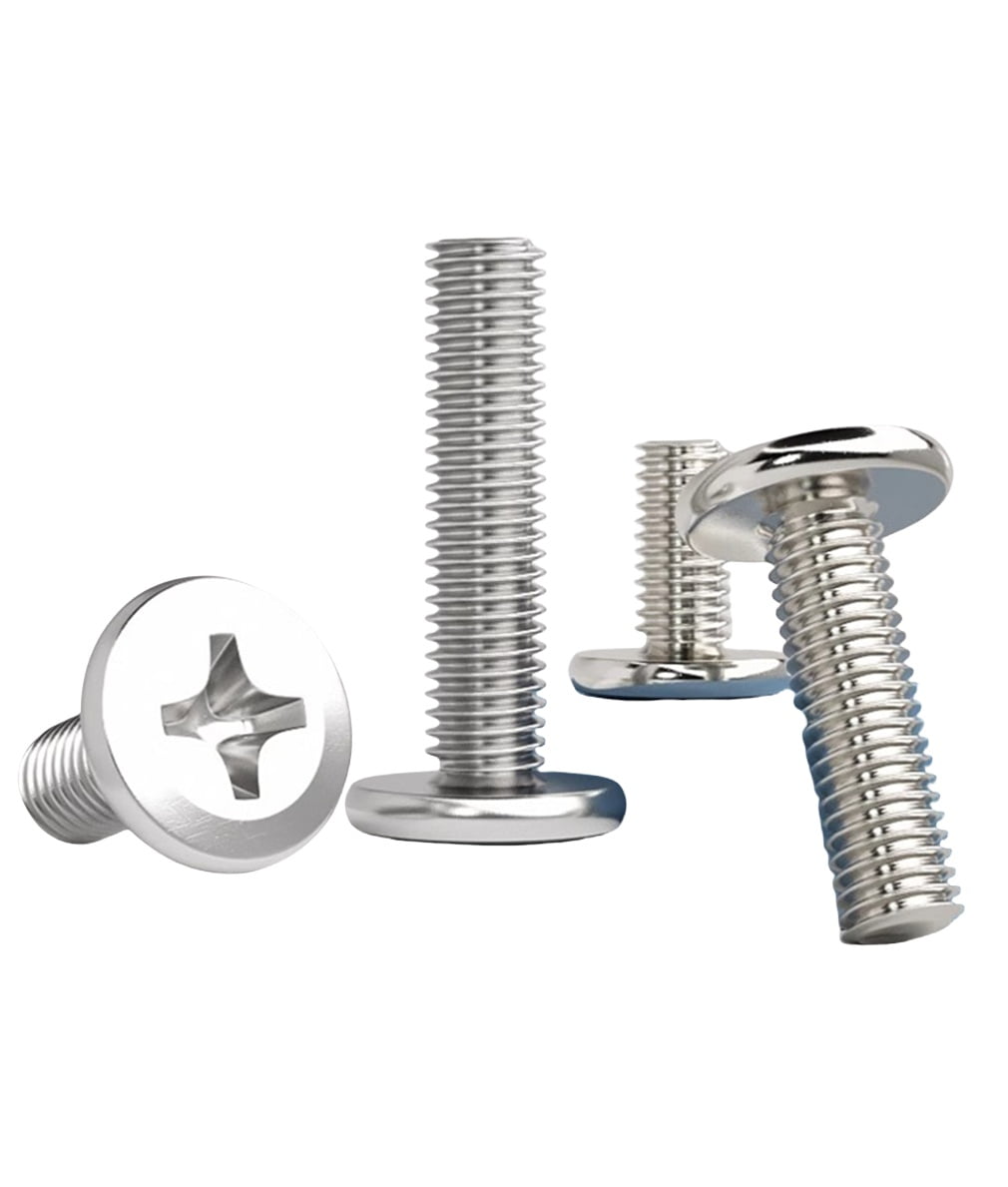 M2x12(100pcs)Flat Head Cross Head Screw Furniture Bolts Countersunk Connector Screws, ,Phillips Drive，304 stainless steel