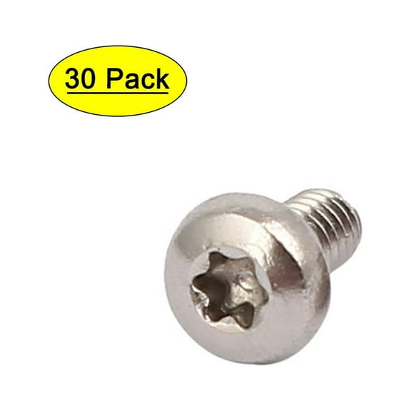 M2x4mm 304 Stainless Steel Button Head Torx Socket Screws Fastener 30pcs