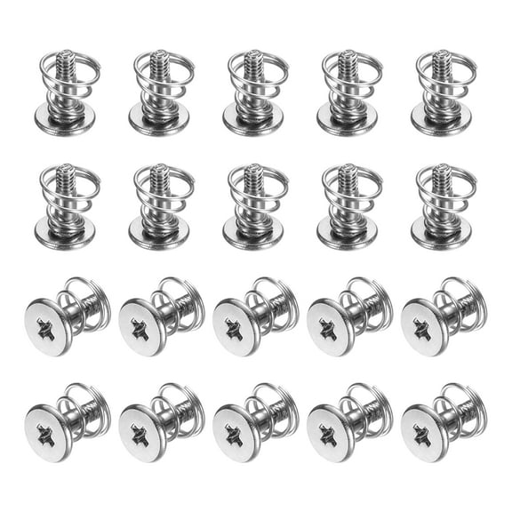 M2x8mm Spring Screws, 20 Pcs GPU Graphics Card Back Plate Screws for Computer Radiator