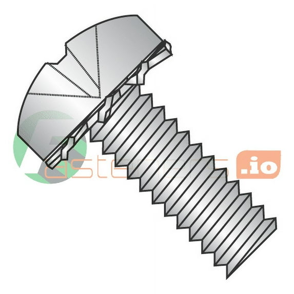 M3-0.5 x 10 mm SEMS Screws / External Tooth Washer / Phillips / Pan Head / Stainless Steel / ISO7045 / Screw: 18-8 Stainless, Washer: 410 Stainless (Quantity: 2,000 pcs)