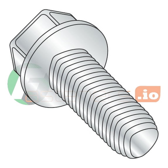 M3-0.5 x 12 mm Full Trilobe Thread Forming Screws / Unslotted / Hex Washer Head / Steel / Zinc / DIN7500D / DIN7500D (Quantity: 10,000 pcs)