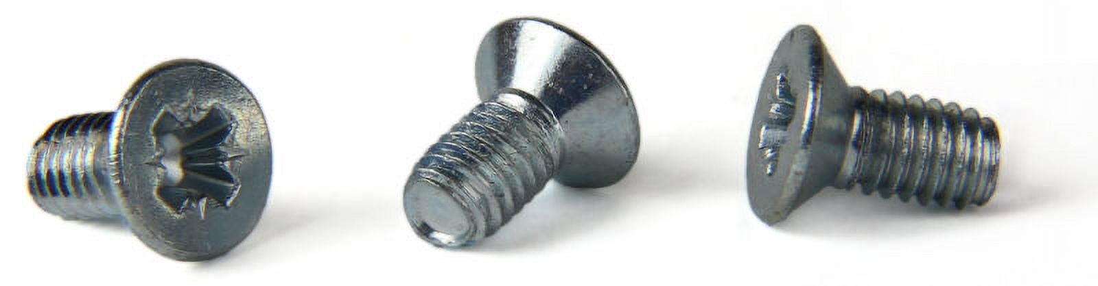 M3-0.5 x 12 mm Trilobe Thread Forming Screws for Metal / Pozi / Flat Head / Steel / Zinc / DIN7500M - 1500 Piece Carton