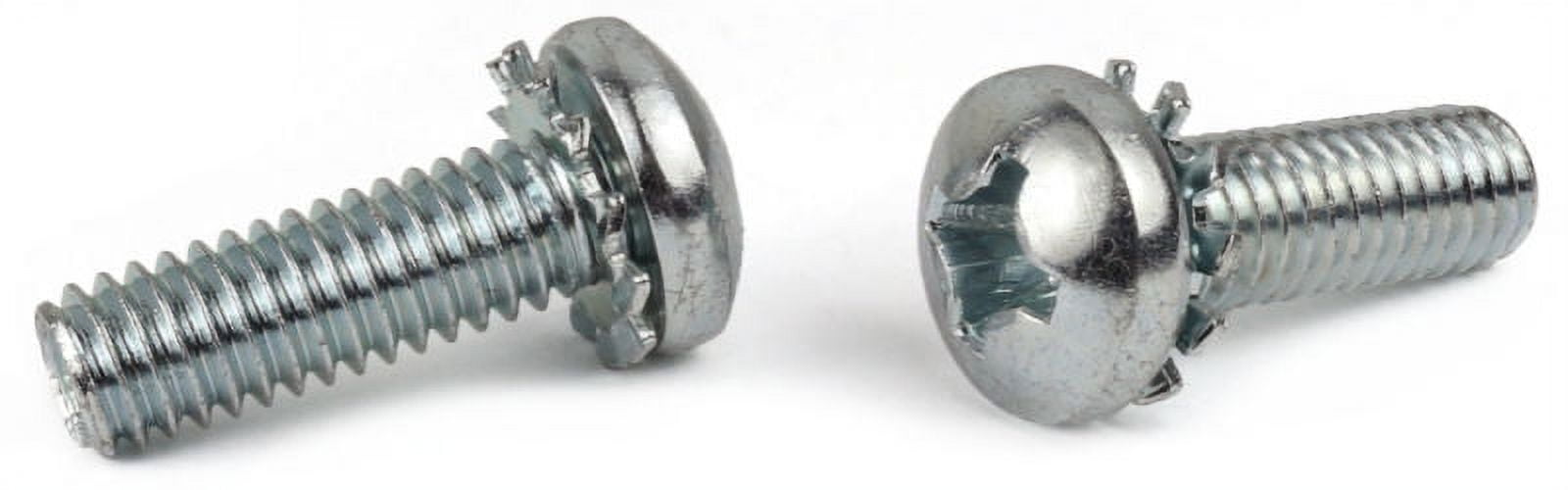 M3-0.5 x 16 mm SEMS Screws / External Tooth Washer / Phillips / Pan Head / Steel / Zinc - 4000 Piece Carton