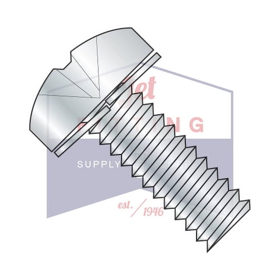 M3-0.5 x 25mm SEMS Screws | Split Lock Washers | Metric | Phillips | Pan Head | Steel | Zinc (Quantity: 4000)