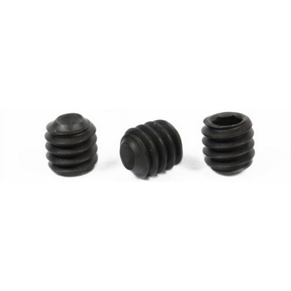 M3-0.5 x 5 mm Cup Point Socket Set Screws / Alloy Steel / Black Oxide - 100 Piece Carton