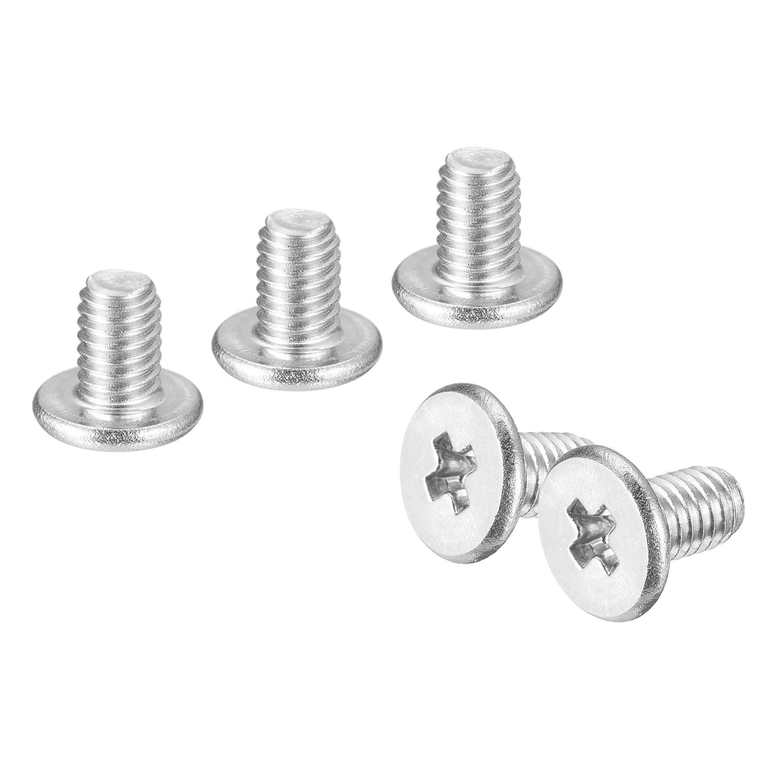 M3-0.5 x 5mm 20Pcs Metal Flat Round Head Screws Phillips Drive Machine Bolt