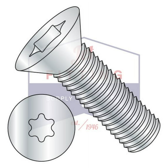 M3-0.5 x 5mm Machine Screws | Metric | Six-Lobe (Torx) | Flat Head (90 Deg.) | Steel | Zinc ROHS | ISO14581 (Quantity: 10000)