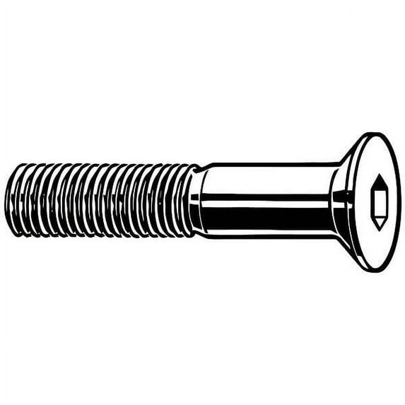 M3-0.50 Socket Head Cap Screw, Flat, Black Oxide Steel, 5 mm Length, 100 PK