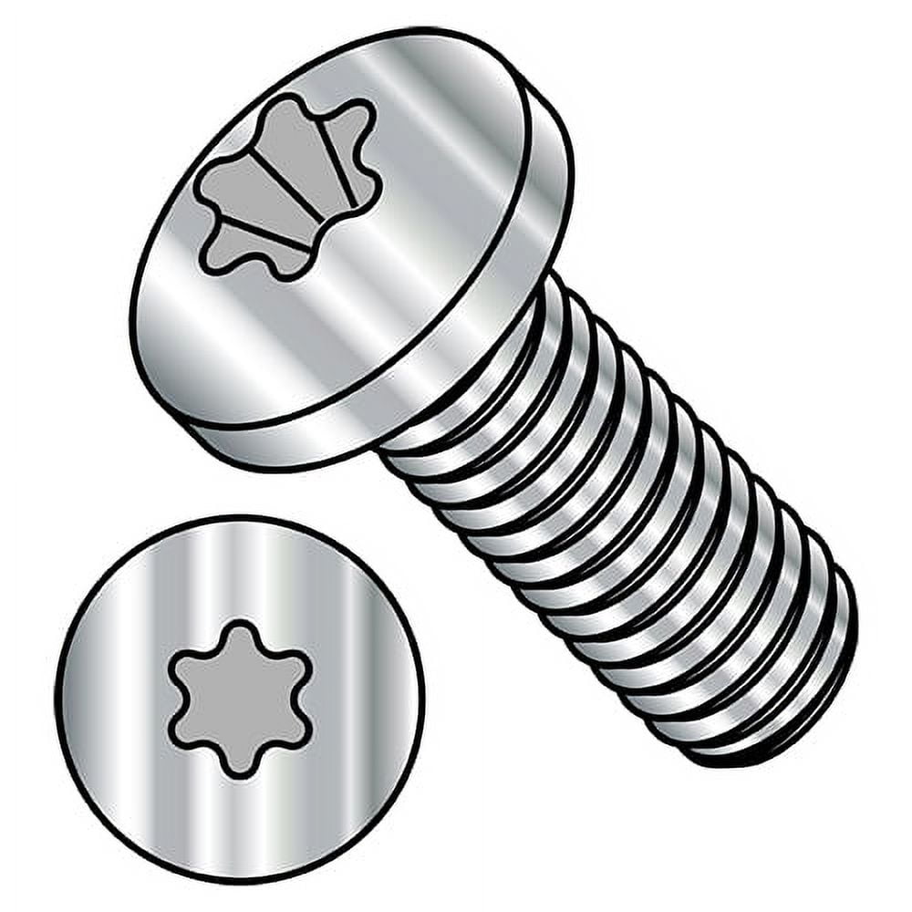 M3-0.5X8 ISO7045 Metric 6 Lobe Pan Head Machine Screw Full Thread 18-8 Stainless Steel (Pack Qty 1,000) BC-MI38MTP188