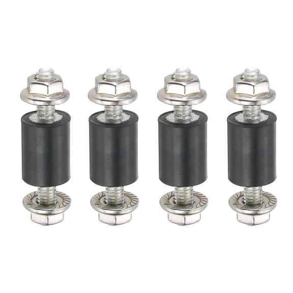 M3 10x10mm Rubber Isolator Mounts Shock Absorber Anti-Vibration Isolation Damping Mounts, 4 Pcs