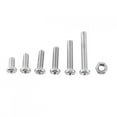 M3 304 Stainless Steel Screws Bolt With Hex Nuts Fastener(Pan head