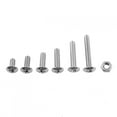 M3 304 Stainless Steel Screws Bolt and Hex Nuts Assortment(Truss head