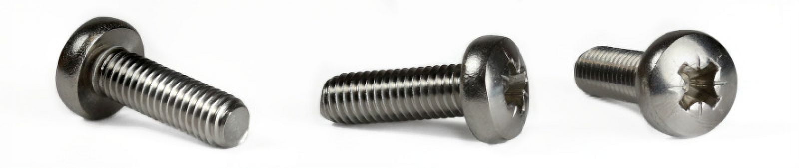 M3.5-0.6 x 8 mm Machine Screws / Pozi (Type Z) / Pan Head / 18-8 Stainless Steel (A2) / DIN7985A - 3000 Piece Carton