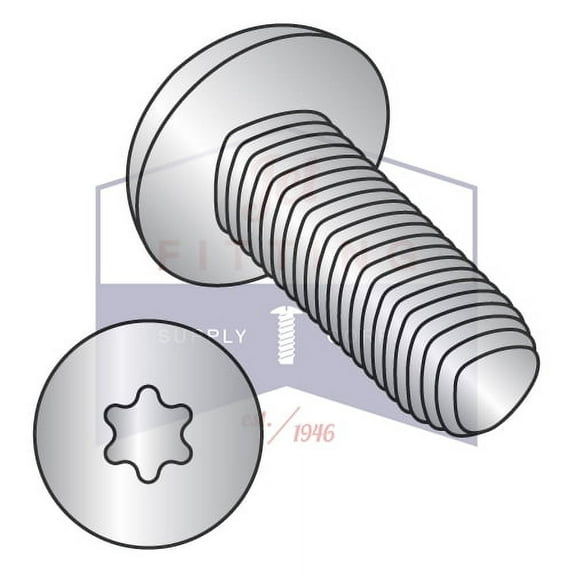 M3.5-0.6 x 8mm Din7500 Ce 6Lobe Pan Thread Roll Screw Full Thd 18 8 Stainless steel Passivated & Waxed (Quantity: 4000)