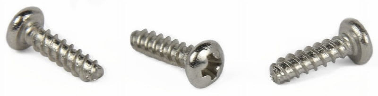 M3.5-1.57 x 10 mm Type PT Style Thread Forming Screws / Phillips / Pan Head / 18-8 Stainless Steel (A2) - 4500 Piece Carton