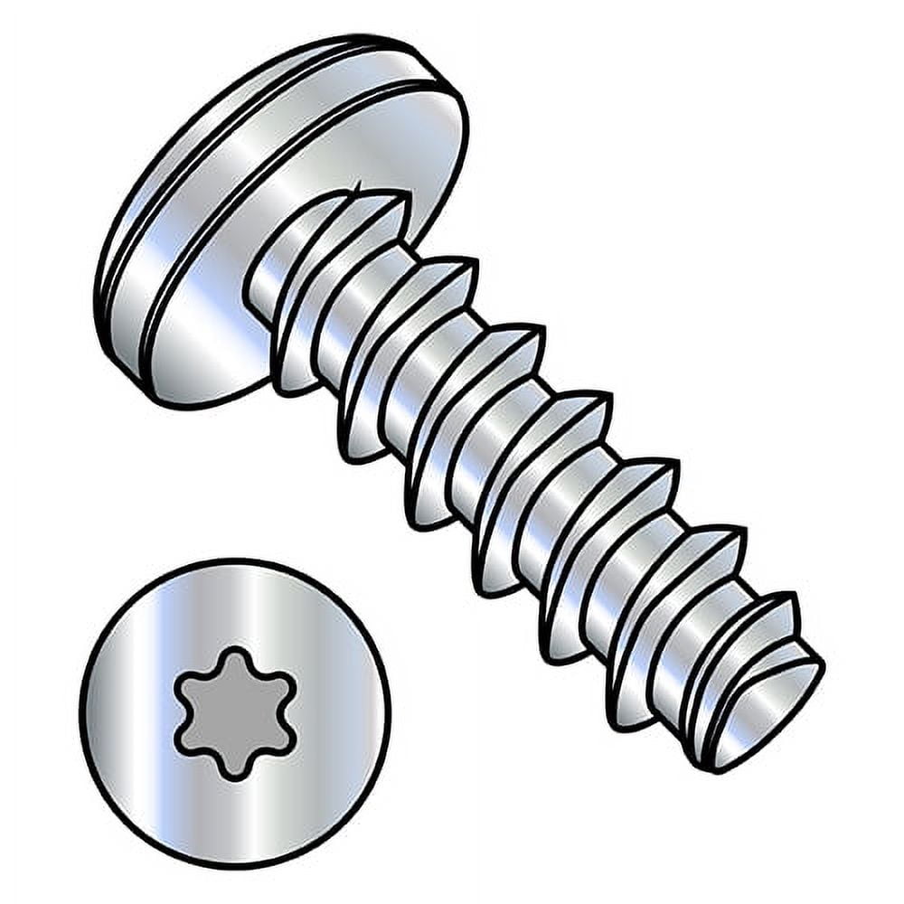 M3.5-1.65X16 Metric 6 Lobe Pan Thread Rolling Screw 45 Degree Full Thread Zinc (Pack Qty 7,000) BC-M3.516LTP4