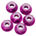 thumbnail image 1 of M3 7075 Aluminum Flanged Locknuts, Purple - 6 Piece, 1 of 1