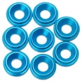 thumbnail image 1 of M3 7075 LowPro Countersunk Washers, Bright Blue - 8 Piece, 1 of 1