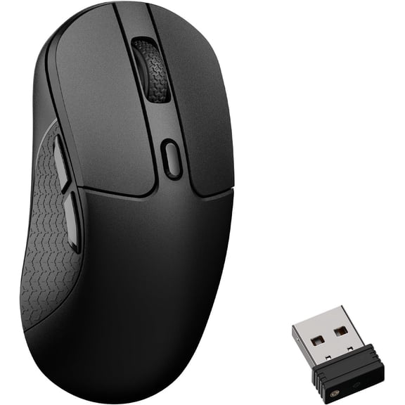 M3 8K , PixArt 3950 Sensor Launcher Support | 30K DPI, 2.4 GHz & 5.3, 79g Design Mice, Up to 140 Hours Using for macOS Windows - Black
