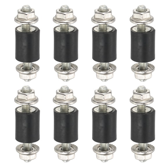 M3 8x10mm Rubber Isolator Mounts Shock Absorber Anti-Vibration Isolation Damping Mounts, 8 Pcs
