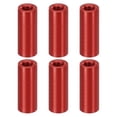 thumbnail image 1 of M3 Aluminum Spacers, 6 Pcs Metal Spacer Aluminum 3mm IDx5mm ODx15mm L Threaded Spacer for RC Car Drones, Red, 1 of 6
