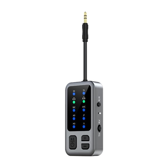 M3 Bluetooth 5.4 Transmitter Receiver 2-in-1, 3.5mm AUX Wireless Audio Adapter for Car, Airplane, Headphones, aptX HD Low Latency