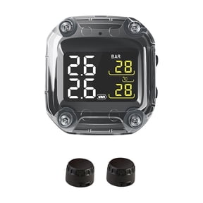 M3-C Wireless Motorcycle TPMS Real Tire Pressure Monitoring System Externe Universal 2 External Internal Sensors LCD Display