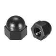 thumbnail image 1 of M3 Cap Nut Hex Acorn Dome Head Nuts for Screws Bolts Nylon Black 50 Pcs, 1 of 4