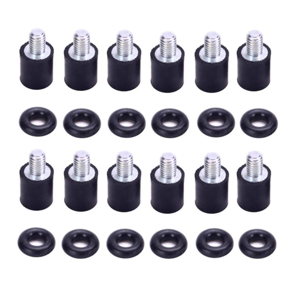 M3 Flight Controller Anti-Vibration Standoffs Fixed Screws Soft Mounting Hardware with Rubber Washer Rings for Naze32 CC3D F3 F4(12Sets)