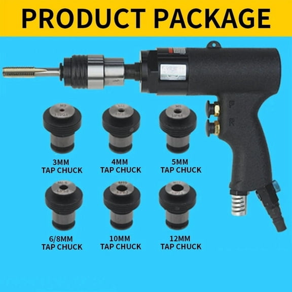 M3-M12 Pneumatic Tapping Machine Handheld Tapping Machine Portable Gun Type Pneumatic Power Thread Tap Drilling Machine - Reliable Performance