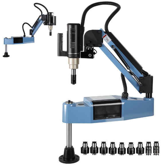 IMIKEYA Portable Electric Tapping Machine, Dark Blue, Precision Threading, Overload Protection