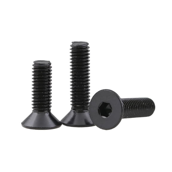 M3 M4 M5 Flat Head Hex Hexagon Socket Machine Screws DIN7991 Black 304 Stainless Steel Countersunk Allen Bolts