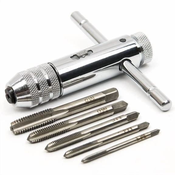 M3-M8 Adjustable T-Handle Tap Wrench M3/M4/M5/M6/M8 With Removable Booster Rod