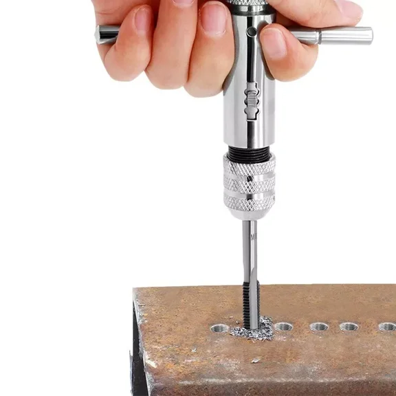 M3-M8 T-Type Tap Wrench Manual Tapping Tool Accessories Reversible Adjustable