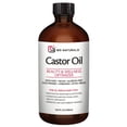 thumbnail image 1 of M3 100% Castor Oil Cold Pressed, Hexane-Free, Virgin, Non-GMO, Allergen-Free – Nourishes Skin, Lashes, and Hair, 16.9 oz., 1 of 9