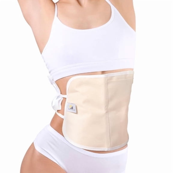 M3 Castor Oil Wrap Organic Cotton | Stomach Wrap for Wellness | Beige