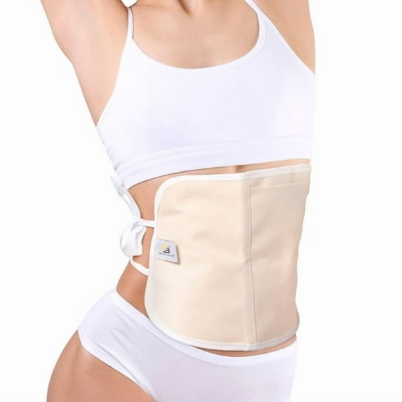 M3 Castor Oil Wrap Organic Cotton | Stomach Wrap for Wellness | Beige