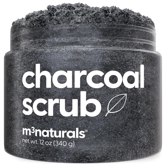 M3 Naturals, Charcoal Exfoliating Body Scrub, Hydrating, 12 oz ...