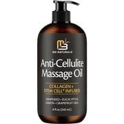 M3 Cellulite Body Massage Oil with Collagen and Stem Cell, Unscented, 8 fl oz