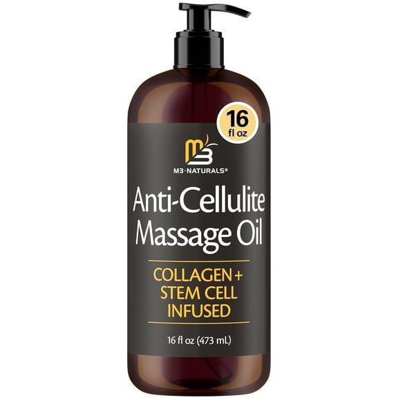 M3 Firming Body Massage Oil with Collagen & Stem Cell  Refreshing Aromatherapy Body Oil for Legs & Full Body  16Fl Oz