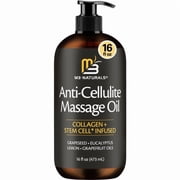 M3 Cellulite Body Massage Oil with Collagen and Stem Cell, Unscented, 16 fl oz