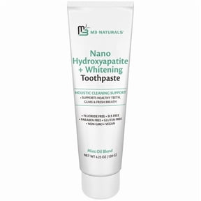 M3 Nano Hydroxyapatite Toothpaste, Fluoride Free Whitening Toothpaste, 120 g, 1-Pack