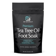 M3 Naturals Premium Tea Tree Oil Foot Soak | 16 oz (1 lb) Epsom Salt Pedicure Foot Soak with Coconut Oil & Stem Cell