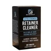 M3 Retainer Cleaner, Denture Cleaning Tablets for Odors, Stains, and Plaque, 120 Count