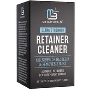 M3 Retainer Cleanser Tablets Cleaner | Denture Cleansers Retainers Mouth Guards 60 Tablets