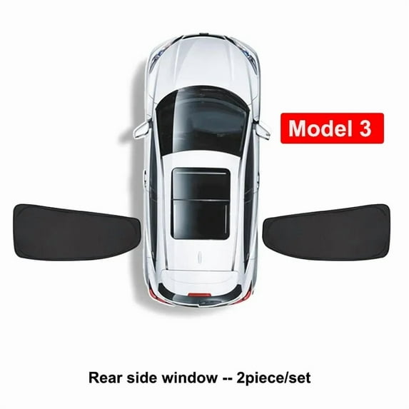 M3 Rear Side Window-Car Side Window Sunshade for Tesla Model Y Model 3 Highland 2024 Front Rear Windshield Privacy Curtain Window Screen Sun Shading