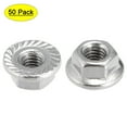 thumbnail image 1 of M3 Serrated Flange Hex Lock Nuts 316 Stainless Steel 50 Pcs, 1 of 5